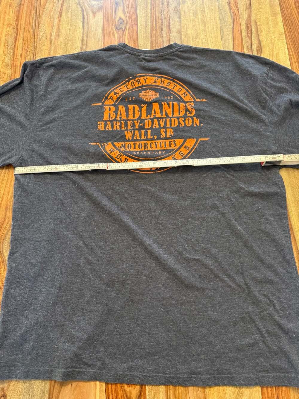 Harley-Davidson Men's Badlands Skull Long Sleeve T-Shirt XXL - Picture 7 of 7